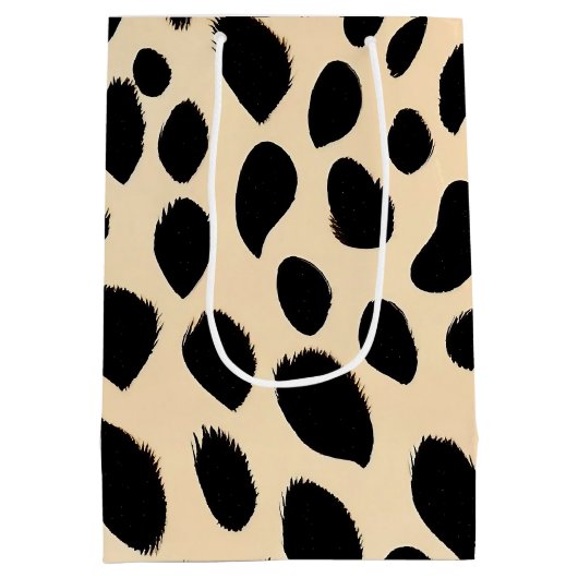 Cheetah Print Pattern Medium Cadeauzakje (Achterkant)