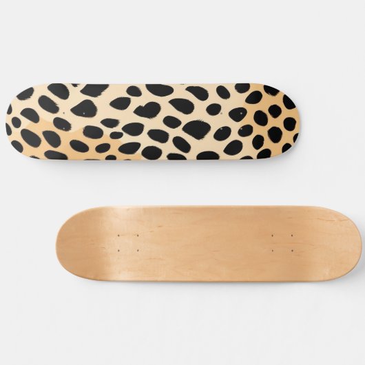 Cheetah Print Pattern Persoonlijk Skateboard (Horizontaal)