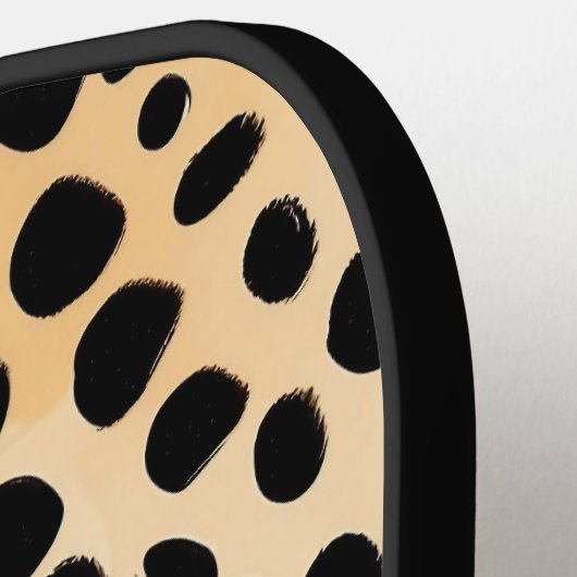 Cheetah Print Pattern Pickleball Paddle (Links Detail)