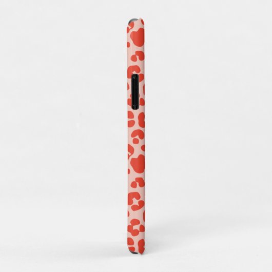 Cheetah Print Pattern Red Case-Mate iPhone Case (Achterkant/rechts)