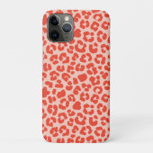 Cheetah Print Pattern Red Case-Mate iPhone Case (Achterkant)