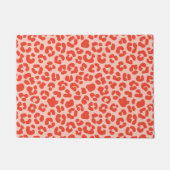 Cheetah Print Pattern Red Deurmat (Voorkant)