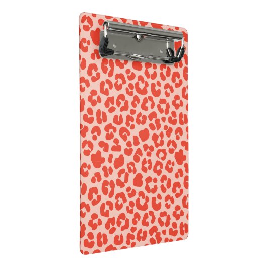 Cheetah Print Pattern Red Mini Klembord (Schuin)