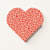 Cheetah Print Pattern Red Notitieboek (Achterkant)