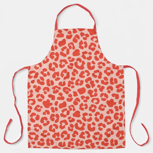 Cheetah Print Pattern Red Schort (Voorkant)