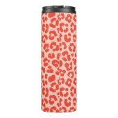 Cheetah Print Pattern Red Thermosbeker (Achterkant)