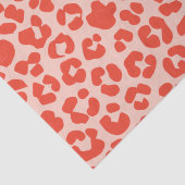 Cheetah Print Pattern Red Tissuepapier (Detail)