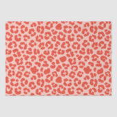 Cheetah Print Pattern Red Tissuepapier (Voorkant)