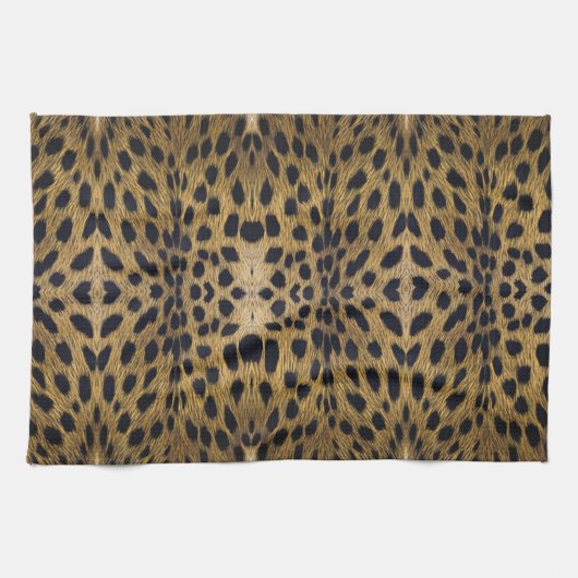 Cheetah Print Pattern Theedoek (Horizontaal)