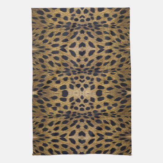 Cheetah Print Pattern Theedoek (Verticaal)
