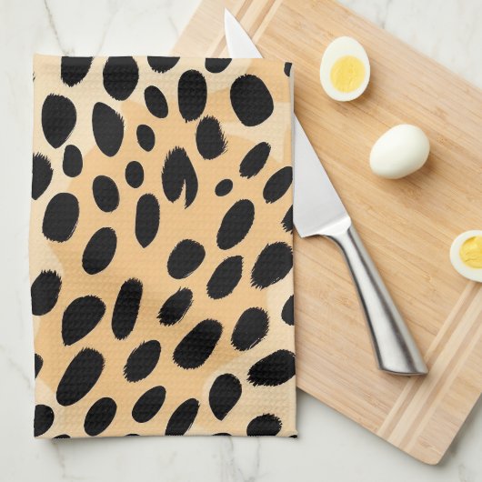 Cheetah Print Pattern Theedoek (Quarter Fold)