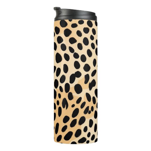 Cheetah Print Pattern Thermosbeker (Geroteerd rechts)