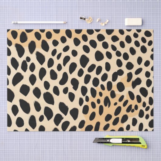 Cheetah Print Pattern Tissuepapier (Craft)