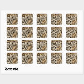 Cheetah Print Pattern Vierkante Sticker (Vel)