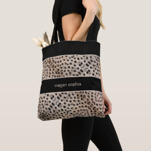 Cheetah Print personaliseren Tote Bag