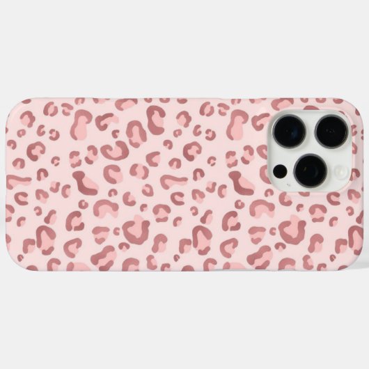 Cheetah print pink case (Achterkant (horizontaal))