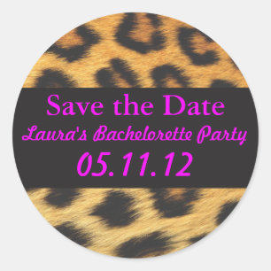 Cheetah Print Ronde Sticker