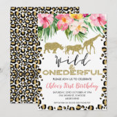Cheetah Print Safari Wild Oneerlijke Verjaardag Kaart (Voorkant / Achterkant)