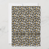 Cheetah Print Safaril Twee Wilde Verjaardag Uitnod Kaart (Achterkant)