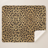 Cheetah Print Sherpa Deken (Voorkant (horizontaal))