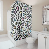  Cheetah Print Shower Curtain Douchegordijn (In situ)