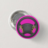 Cheetah Print Steering Wheel Ronde Button 3,2 Cm (Voorkant /achterkant)