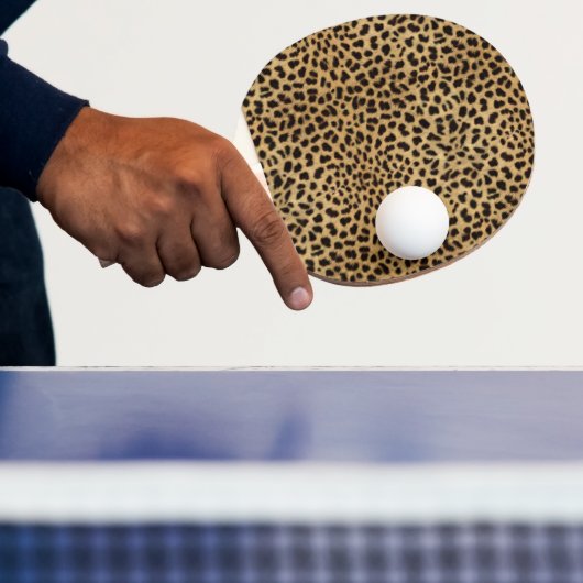 Cheetah Print Tafeltennisbatje (Insitu)