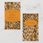 Cheetah print visitekaartjes (Voorkant / Achterkant)
