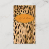 Cheetah print visitekaartjes (Achterkant)
