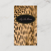 Cheetah print visitekaartjes (Achterkant)