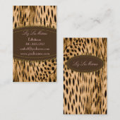 Cheetah print visitekaartjes (Voorkant / Achterkant)