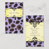 Cheetah print visitekaartjes (Voorkant / Achterkant)