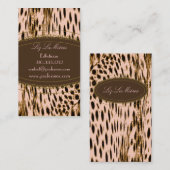 Cheetah print visitekaartjes (Voorkant / Achterkant)