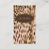 Cheetah print visitekaartjes (Achterkant)