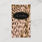 Cheetah print visitekaartjes (Achterkant)