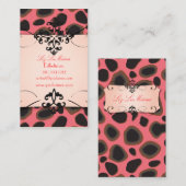 Cheetah print visitekaartjes (Voorkant / Achterkant)
