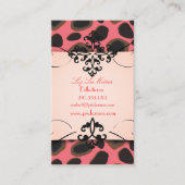 Cheetah print visitekaartjes (Voorkant)