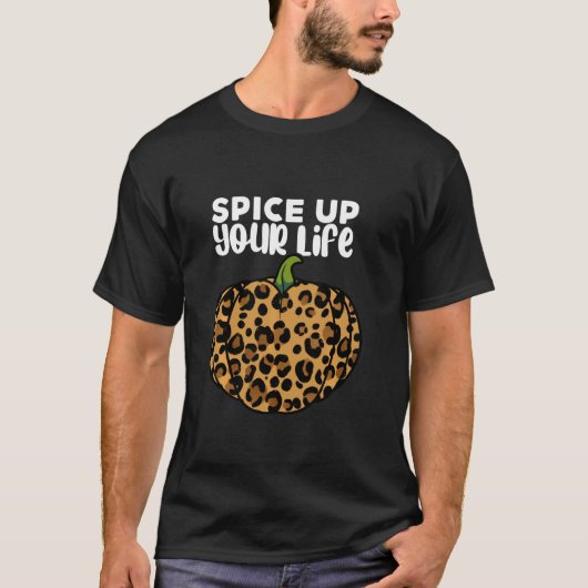 Cheetah Pumpkin spice up your Life Exotic Herfst L T-shirt (Voorkant)