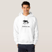 Cheetah reken op mij hoodie (Voorkant volledig)