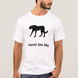 Cheetah reken op mij t-shirt