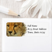 Cheetah retouradres mailinglabel etiket (Insitu)