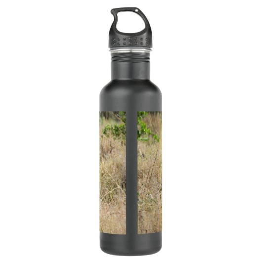 Cheetah roestvrijstalen waterfles (Achterkant)