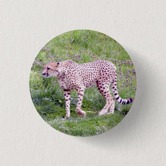 Cheetah Ronde Button 3,2 Cm (Voorkant)