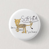 Cheetah Ronde Button 3,2 Cm (Voorkant)