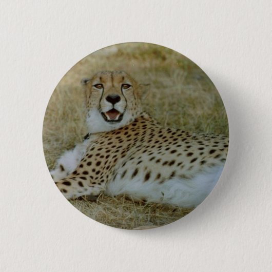 Cheetah Ronde Button 5,7 Cm (Voorkant)