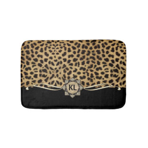Cheetah Rosette Monogram CRMX Badmat