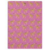 Cheetah, roze luipaard klembord (Achterkant)
