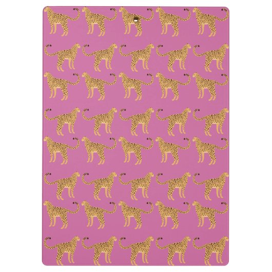 Cheetah, roze luipaard klembord (Achterkant)