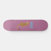 Cheetah, roze luipaard persoonlijk skateboard (Horizontaal)