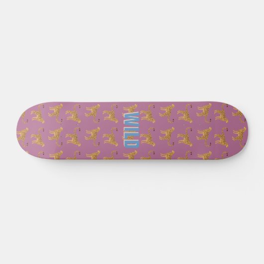 Cheetah, roze luipaard persoonlijk skateboard (Horizontaal)